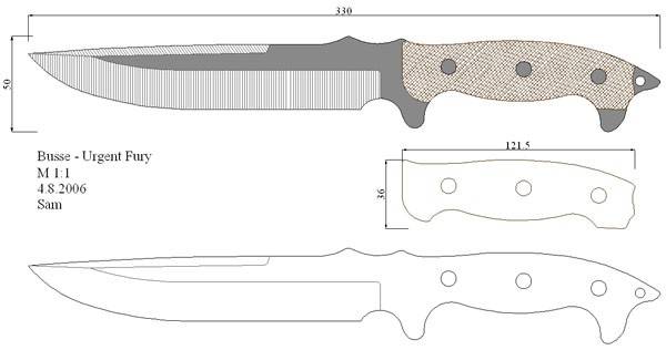 Нож Кукри: чертежи с размерами - изготовление своими руками непальского мачете